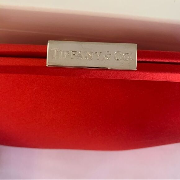 Tiffany & Co. Holly Satin Clutch - Red - Picture 9 of 11